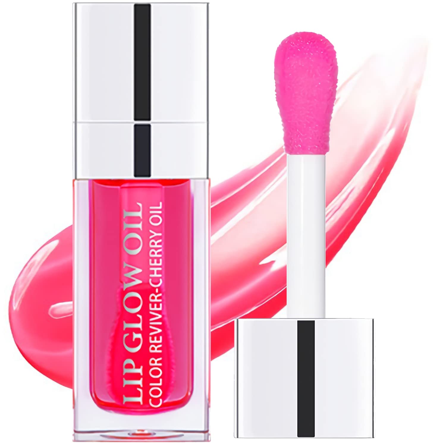 Yasovigi Cherry Hydrating Lip Oil Plumping Lip Tint Moisturizing Lip Gloss
